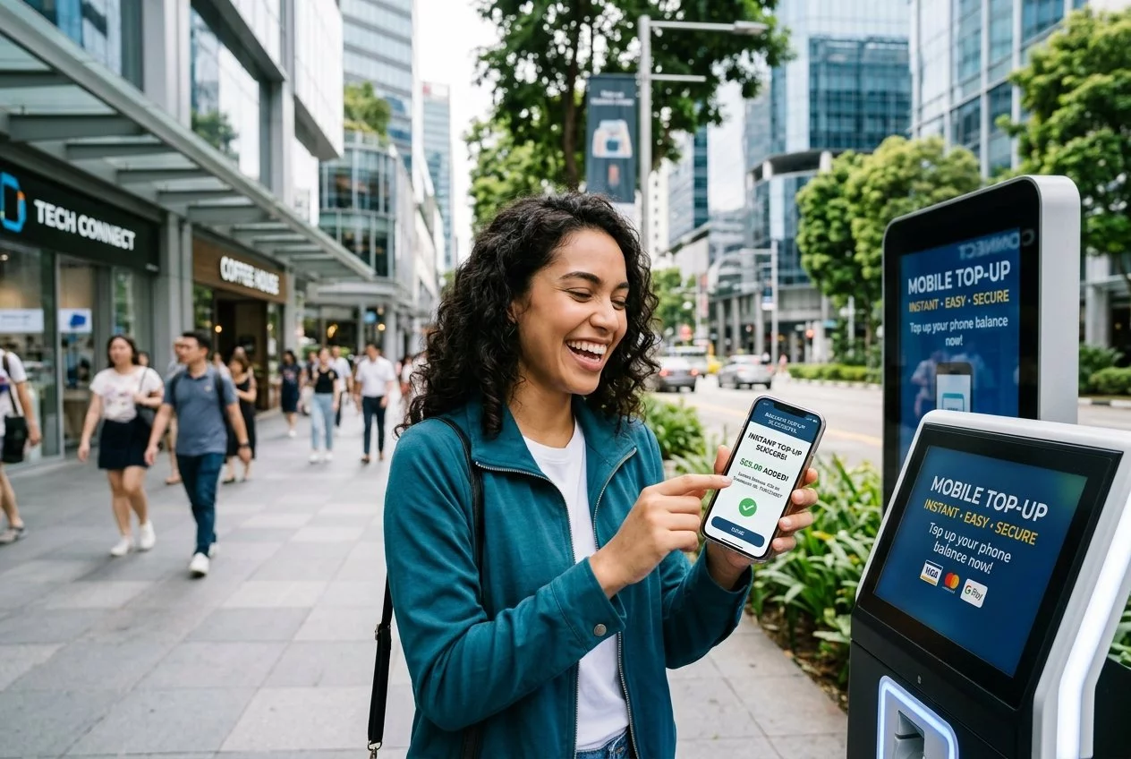 Instant Mobile Airtime Refills via Synthcomkusq Platform